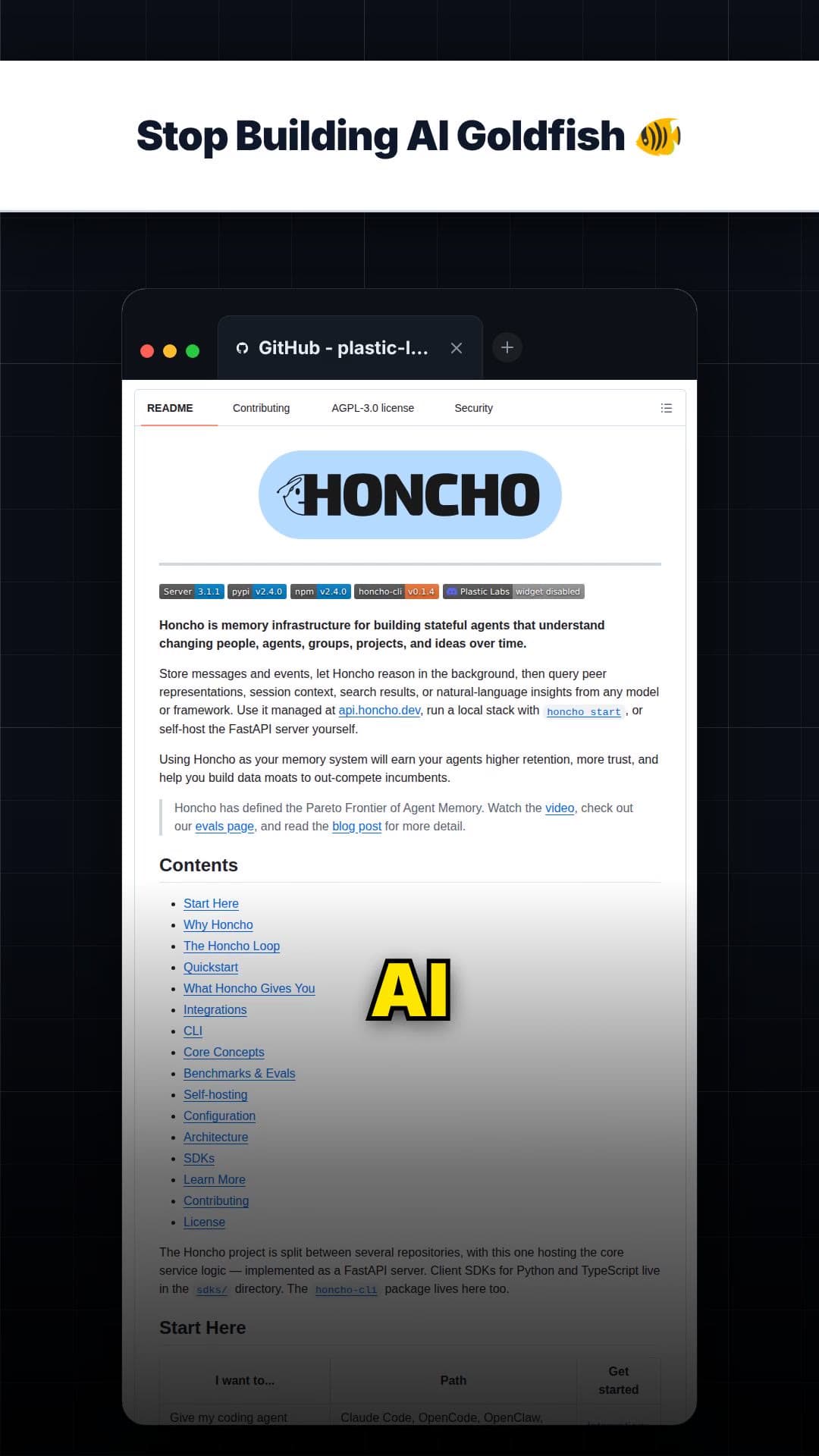 Stop Building AI Goldfish 🐠 — repo signal thumbnail