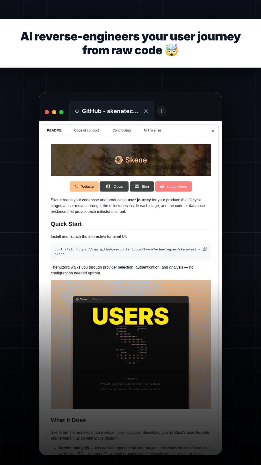 AI reverse-engineers your user journey from raw code 🤯 — repo signal thumbnail