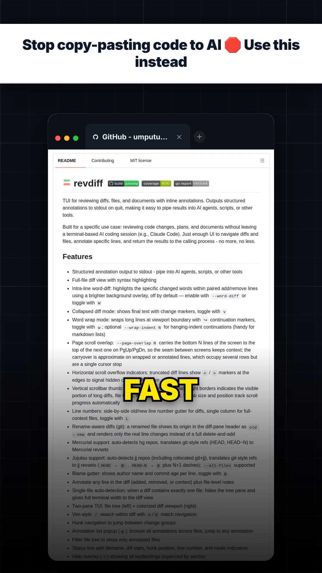 Stop copy-pasting code to AI 🛑 Use this instead — repo signal thumbnail