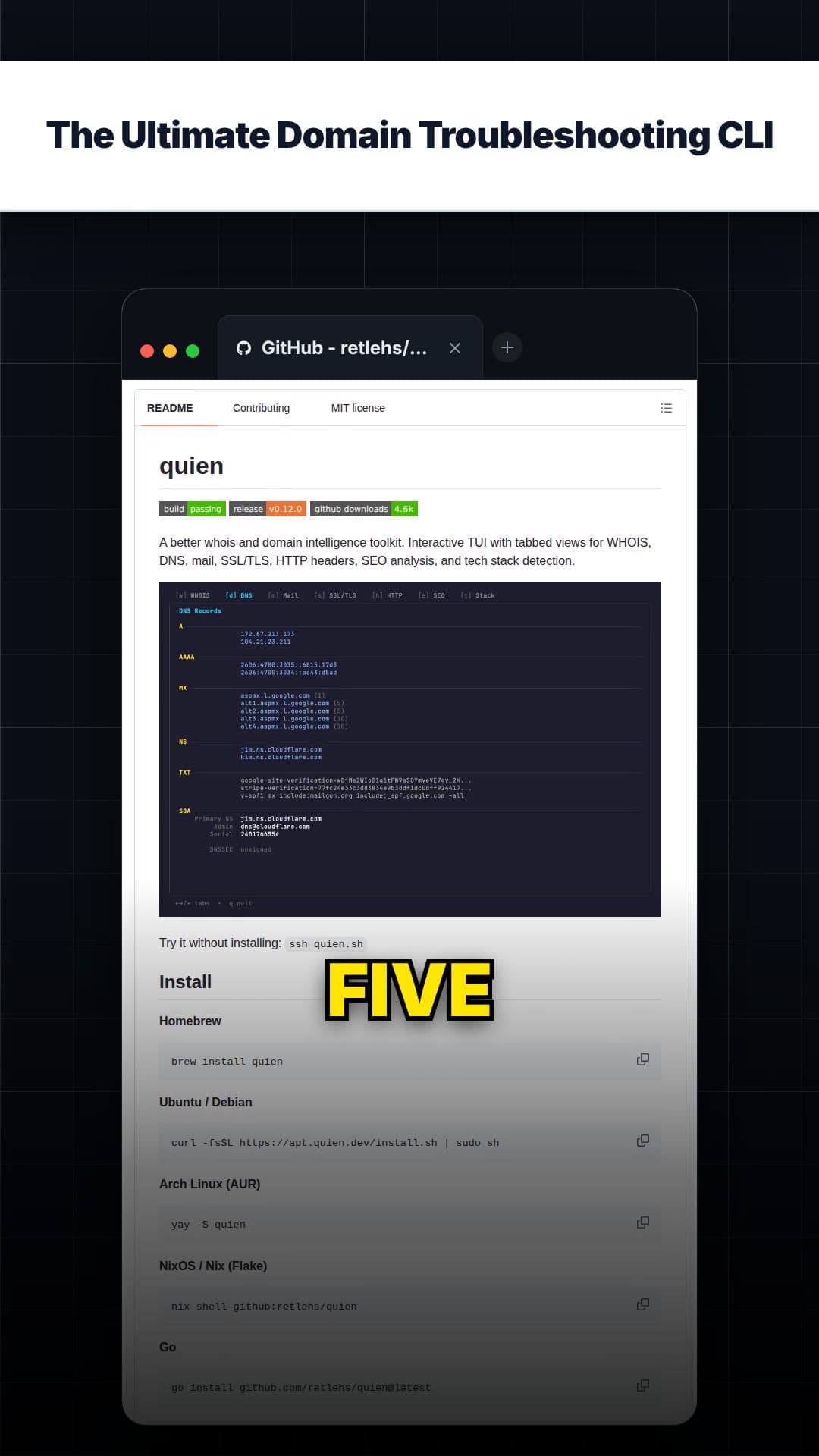 The Ultimate Domain Troubleshooting CLI — repo signal thumbnail