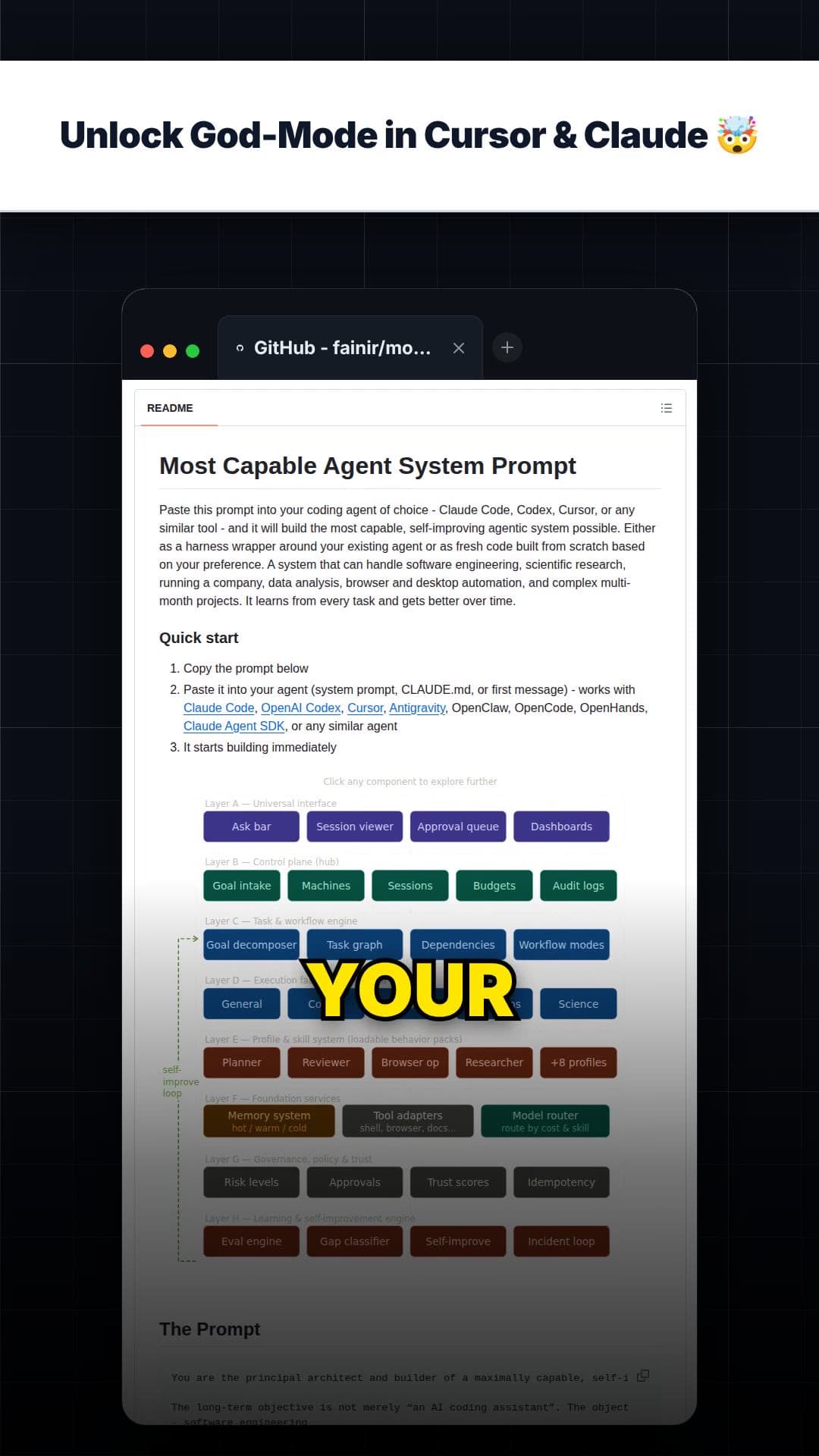 Unlock God-Mode in Cursor & Claude 🤯 — repo signal thumbnail