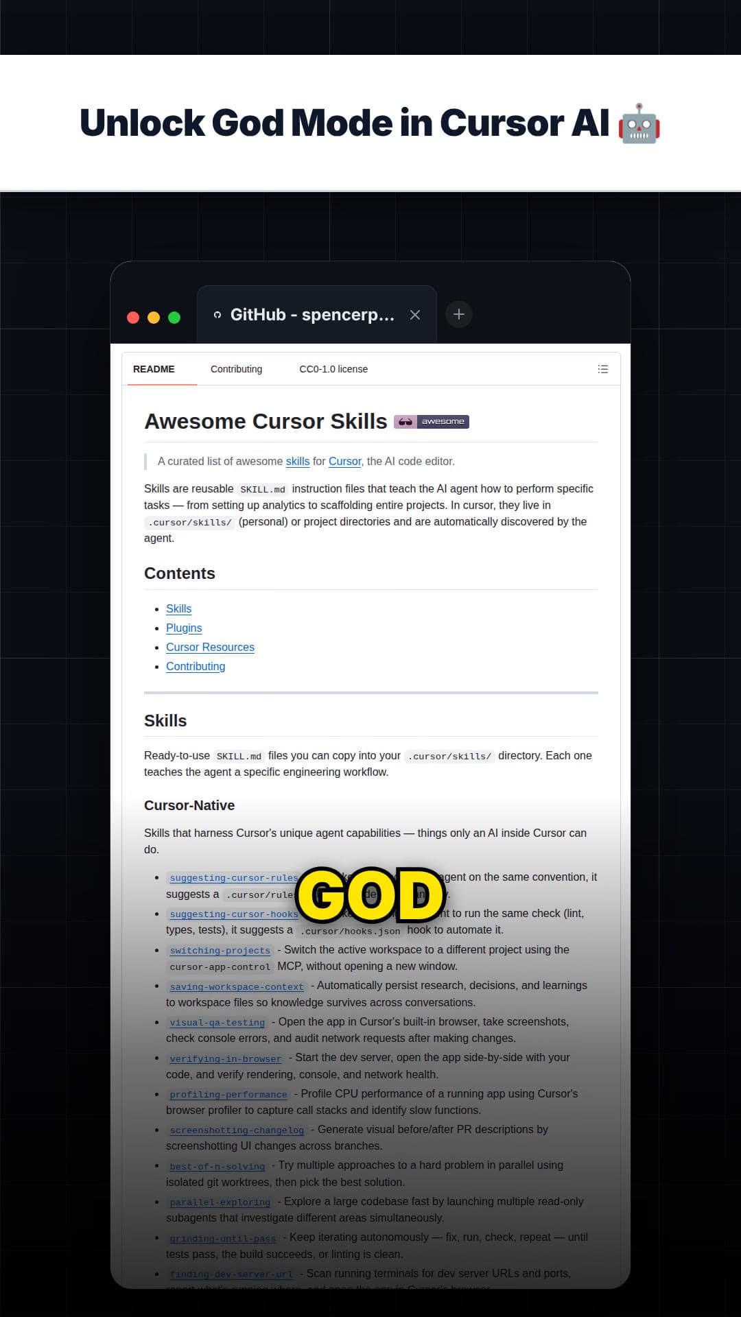 Unlock God Mode in Cursor AI 🤖 — repo signal thumbnail